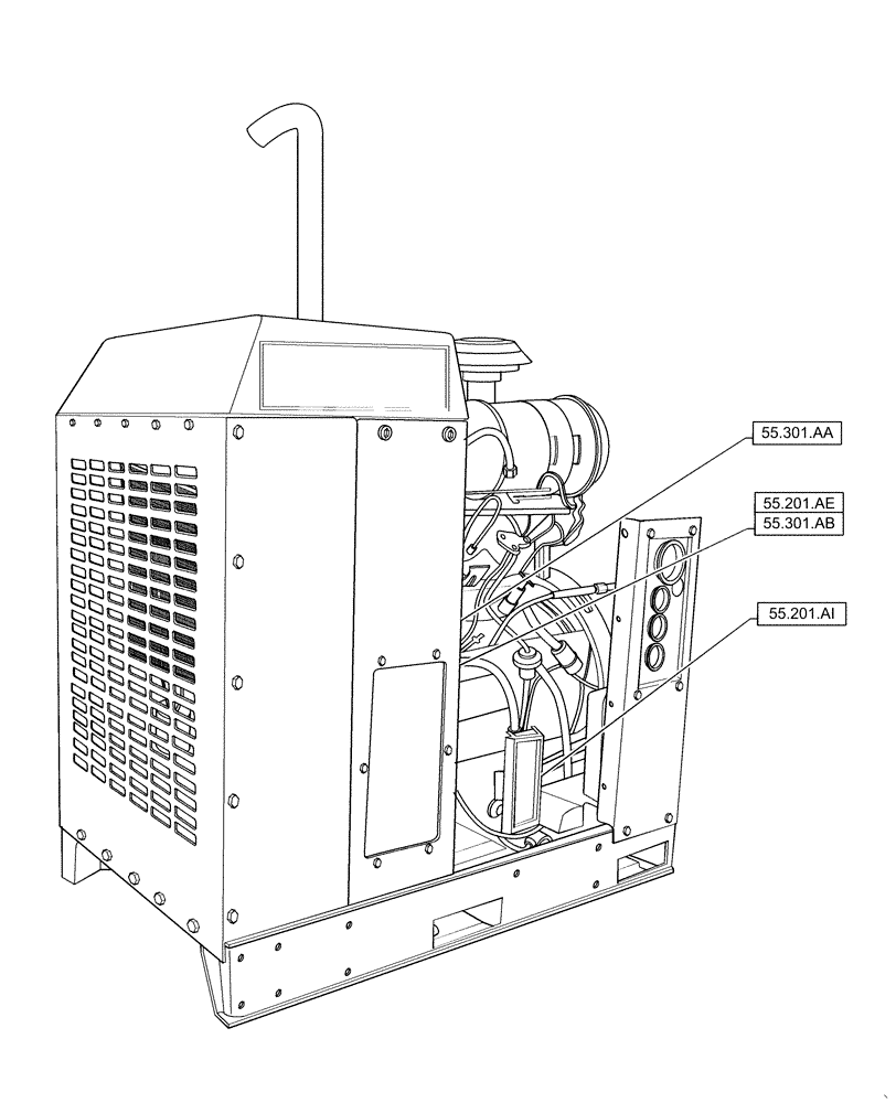 Схема запчастей Case IH RPZ65 - (55.000.00) - SECTION INDEX - ELECTRICAL SYSTEMS (55) - ELECTRICAL SYSTEMS