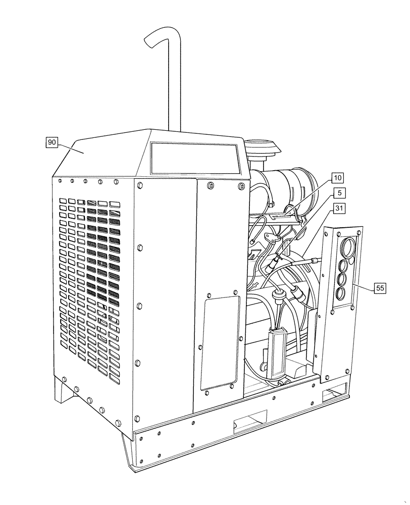 Схема запчастей Case IH RPZ125 - (00.000.00) - PICTORIAL INDEX - MAIN SECTIONS (00) - GENERAL & PICTORIAL INDEX