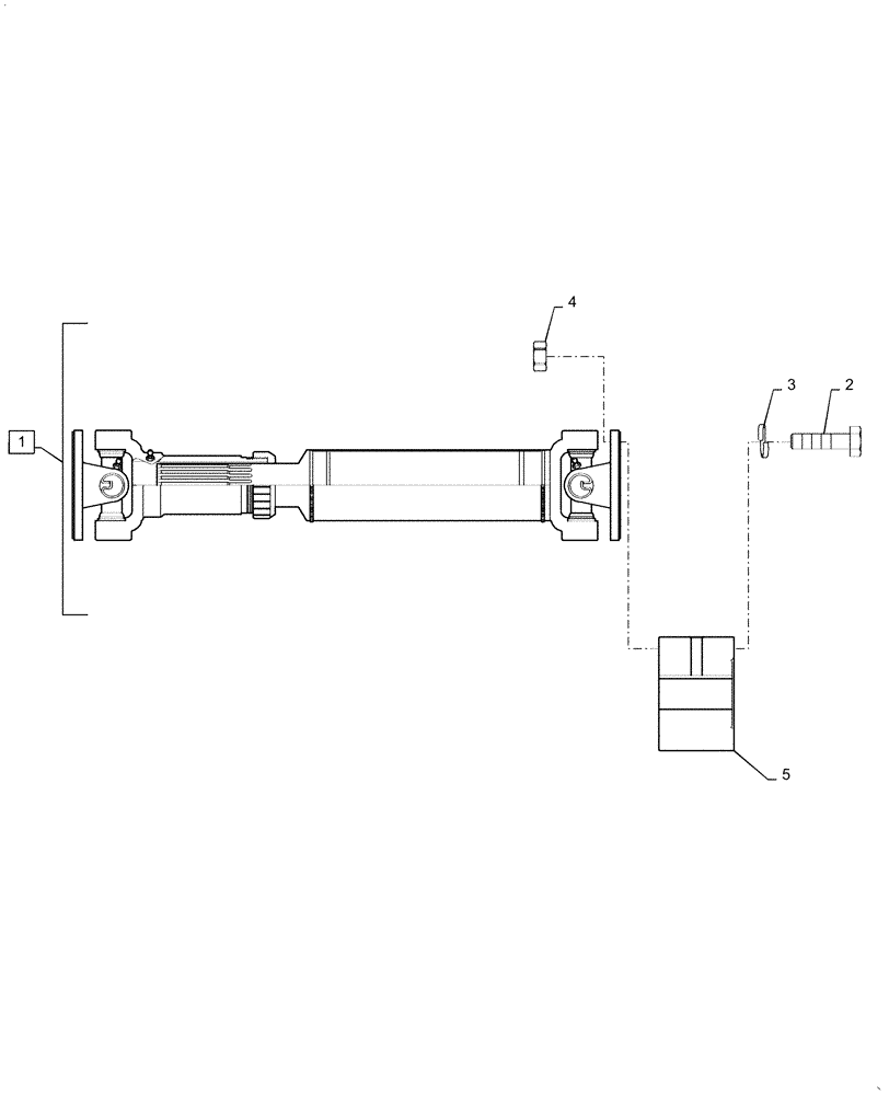 Схема запчастей Case IH RPZ125 - (88.100.31) - PTO DRIVE SHAFT & HUB (88) - ACCESSORIES