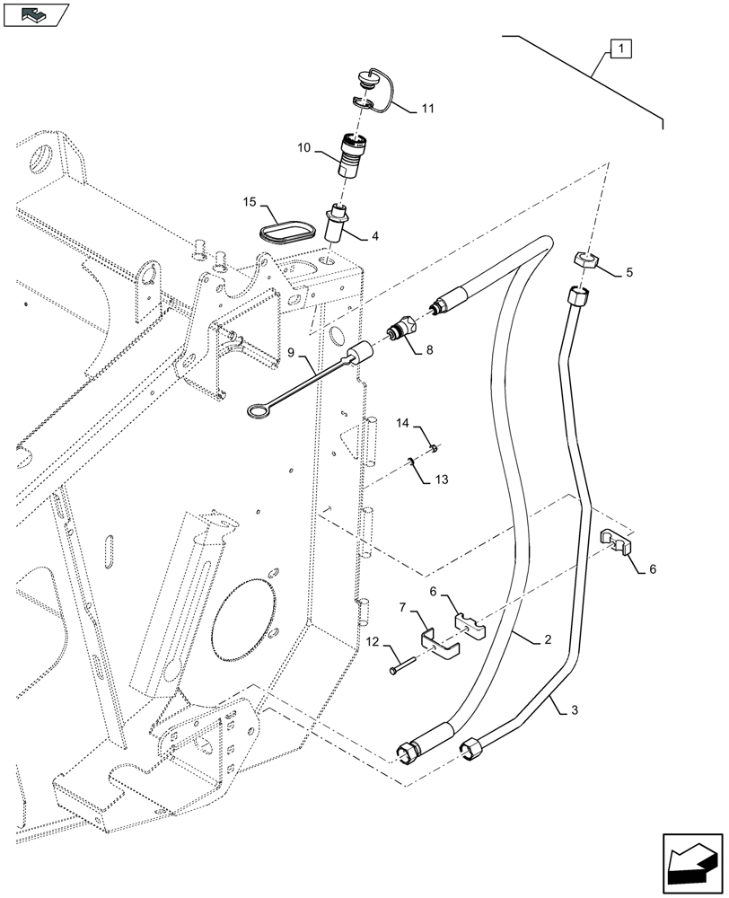 Схема запчастей Case IH 3050-41FT - (88.058.067[02]) - DIA KIT : HYDRAULIC KIT FOR VERTICAL RAPESEED KNIFES (88) - ACCESSORIES