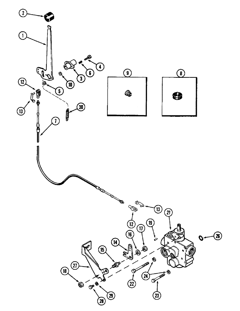 Схема запчастей Case IH 3294 - (6-224) - PTO CONTROL LINKAGE (06) - POWER TRAIN