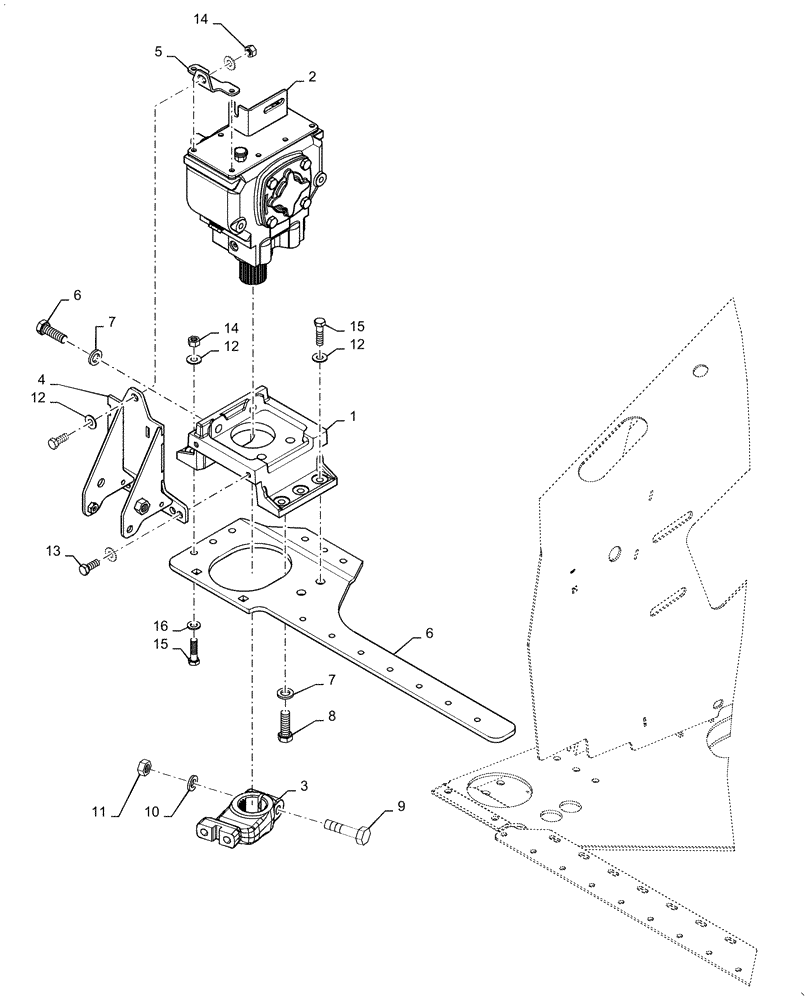 Схема запчастей Case IH 3020-30 - (58.110.05[01]) - WOBBLE BOX ASSEMBLY, RH, DOUBLE DRIVE ONLY (58) - ATTACHMENTS/HEADERS