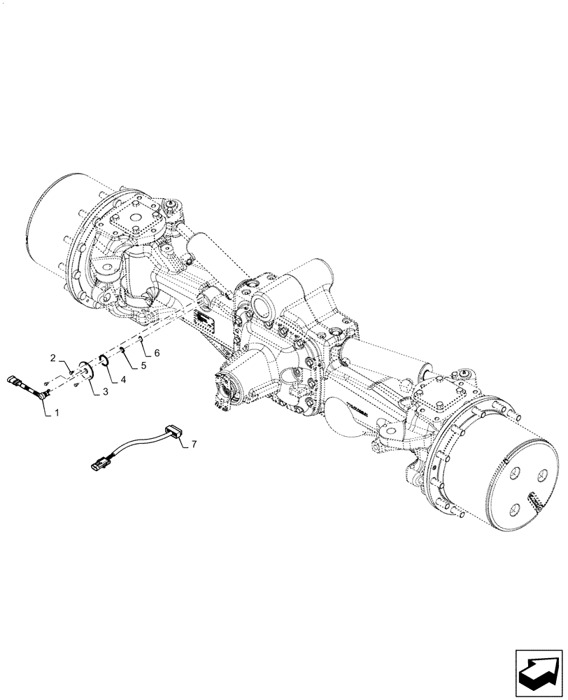 Схема запчастей Case IH MAGNUM 290 - (55.047.AA[01]) - VAR - 420277, 429199 STEERING SENSOR, CLASS 5, NON-SUSPENDED - BSN ZDR*05092, SUSPENDED - BSN ZDR*04620 (55) - ELECTRICAL SYSTEMS