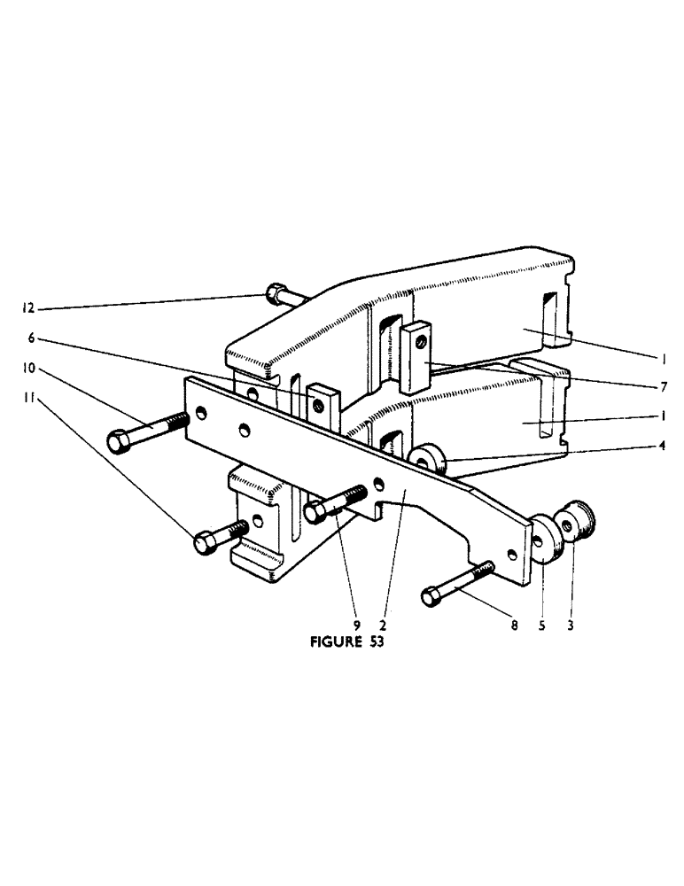 Схема запчастей Case IH 880UF - (83) - FRONT BALLAST WEIGHTS (U589) (OPTIONAL EQUIPMENT) (12) - CHASSIS