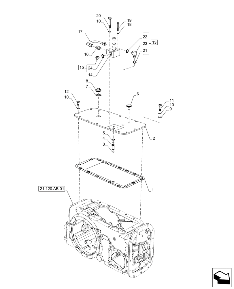 Схема запчастей Case IH FARMALL 130A - (35.100.AB) - VAR - 335784 - LESS HYDRAULIC LIFT, ASSY (35) - HYDRAULIC SYSTEMS