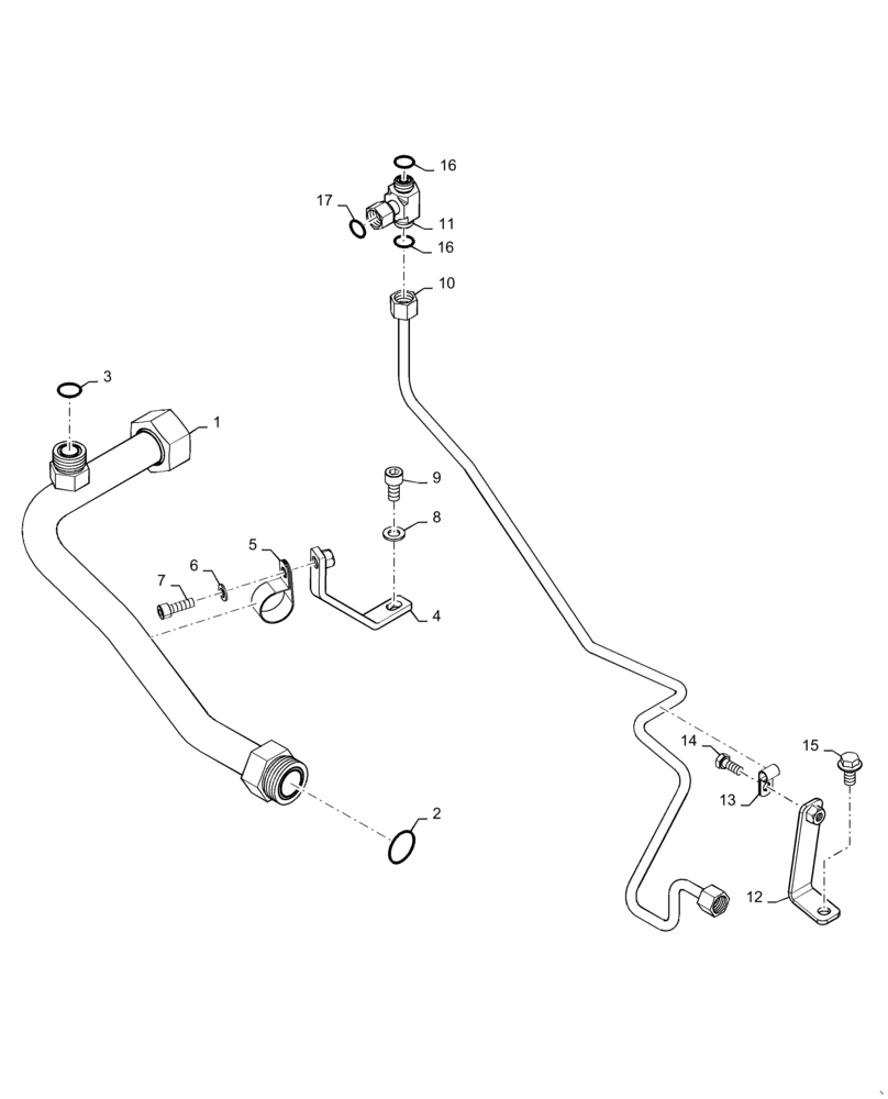 Схема запчастей Case IH MAGNUM 340 - (21.135.AQ[09]) - HIGH PRESSURE CIRCUIT (21) - TRANSMISSION