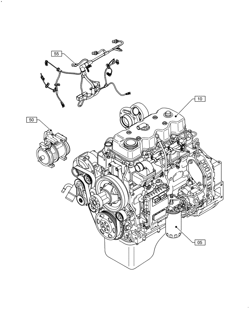 Схема запчастей Case IH F4HFE413H B004 - (00.000.00) - PICTORIAL INDEX - MAIN SECTIONS (00) - GENERAL & PICTORIAL INDEX