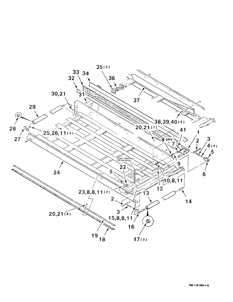 Схема запчастей Case IH 8840 - (2-02) - CONVEYOR ASSEMBLY- MAIN (58) - ATTACHMENTS/HEADERS