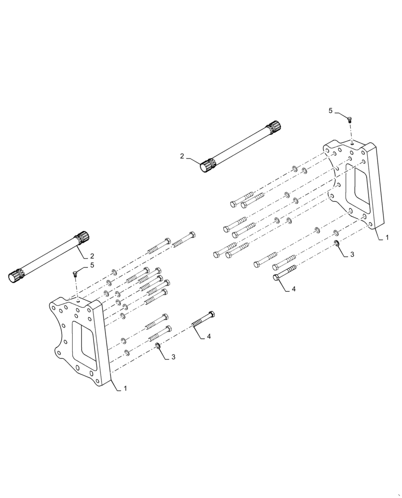 Схема запчастей Case IH 6140 - (25.100.AV) - VAR - 425194, 425196, 425197 - AXLE EXTENSION (25) - FRONT AXLE SYSTEM