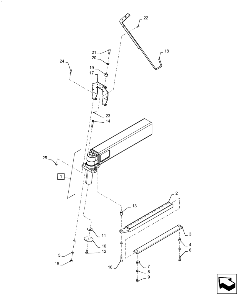 Схема запчастей Case IH PATRIOT 4440 - (27.100.AO[02]) - REAR AXLE ASSY, RH, BSN YGT044001 (27) - REAR AXLE SYSTEM