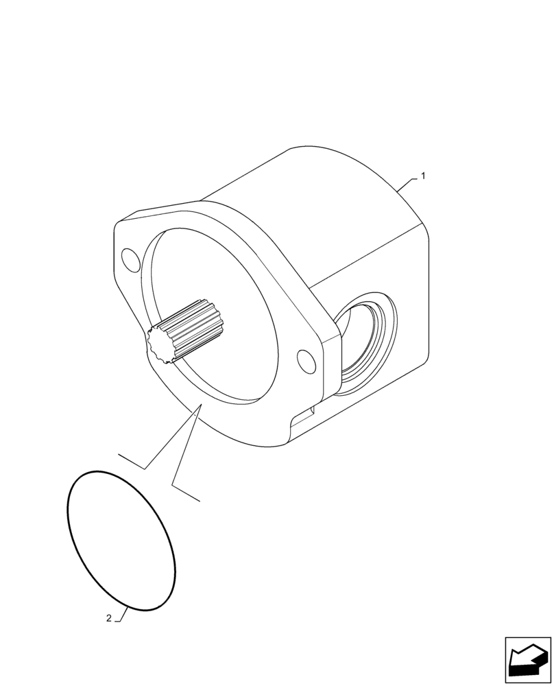 Схема запчастей Case IH PATRIOT 4440 - (35.104.AA[02]) - GEAR PUMP (35) - HYDRAULIC SYSTEMS