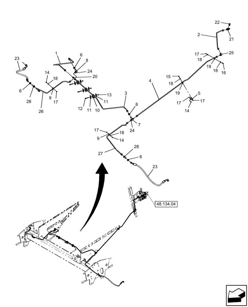 Схема запчастей Case IH 7120 - (48.134.04) - TRACK TENSIONING MECHANISM - NA ONLY - 7120 (48) - TRACKS & TRACK SUSPENSION