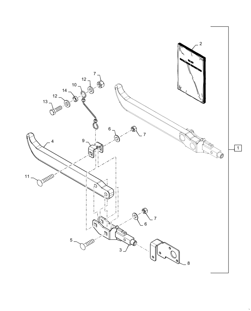 Схема запчастей Case IH 3152 - (88.058.07) - DIA KIT, PLASTIC HHC ARMS (88) - ACCESSORIES