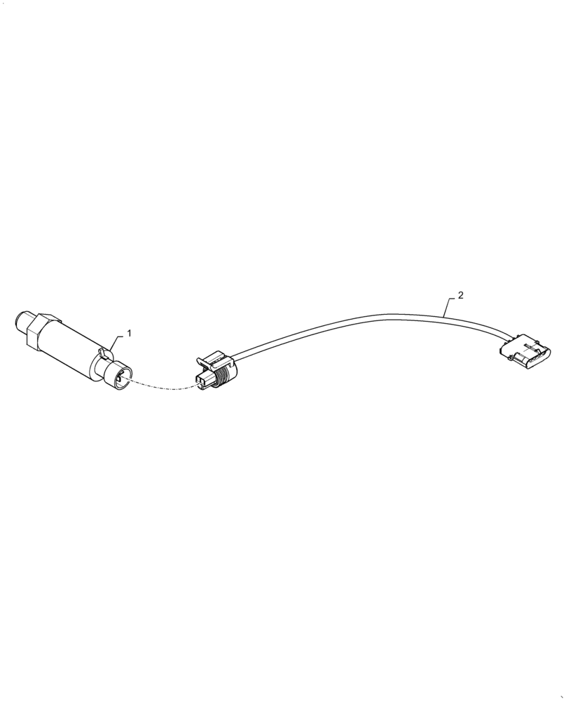 Схема запчастей Case IH 3230 - (55.440.23[02]) - PRESSURE SENSOR AND HARNESS (55) - ELECTRICAL SYSTEMS