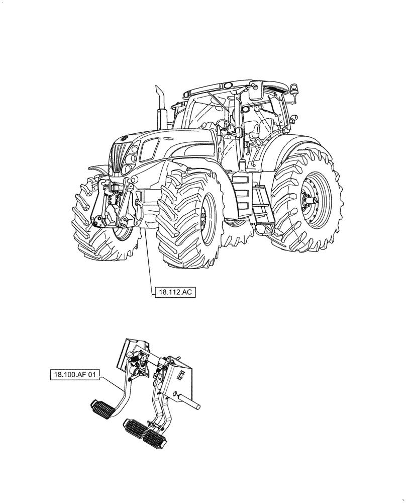 Схема запчастей Case IH PUMA 2304 - (00.000.18) - PICTORIAL INDEX - CLUTCH (00) - GENERAL & PICTORIAL INDEX