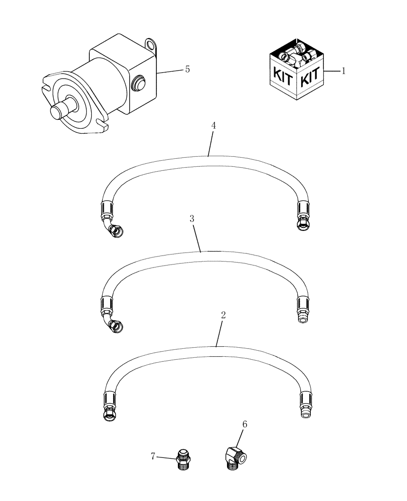 Схема запчастей Case IH SCX100 - (07.08) - HYDRAULIC HEADER MOTOR UPGRADE KIT (07) - HYDRAULICS