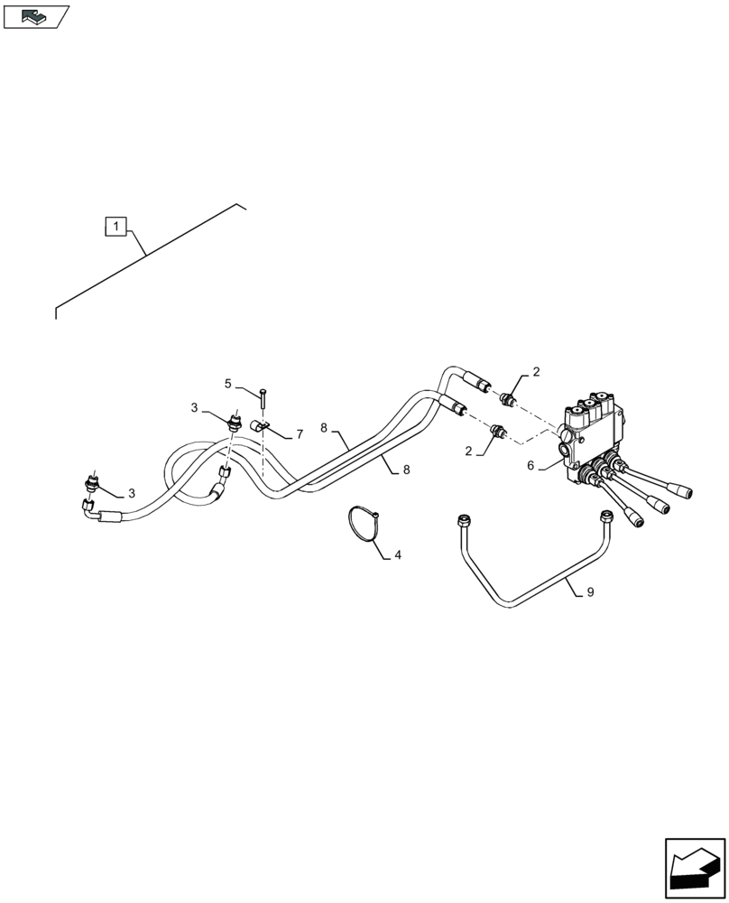 Схема запчастей Case IH LB424S - (88.070.008[02]) - DIA KIT : PARTIAL BALE EJECT - F085136 (88) - ACCESSORIES