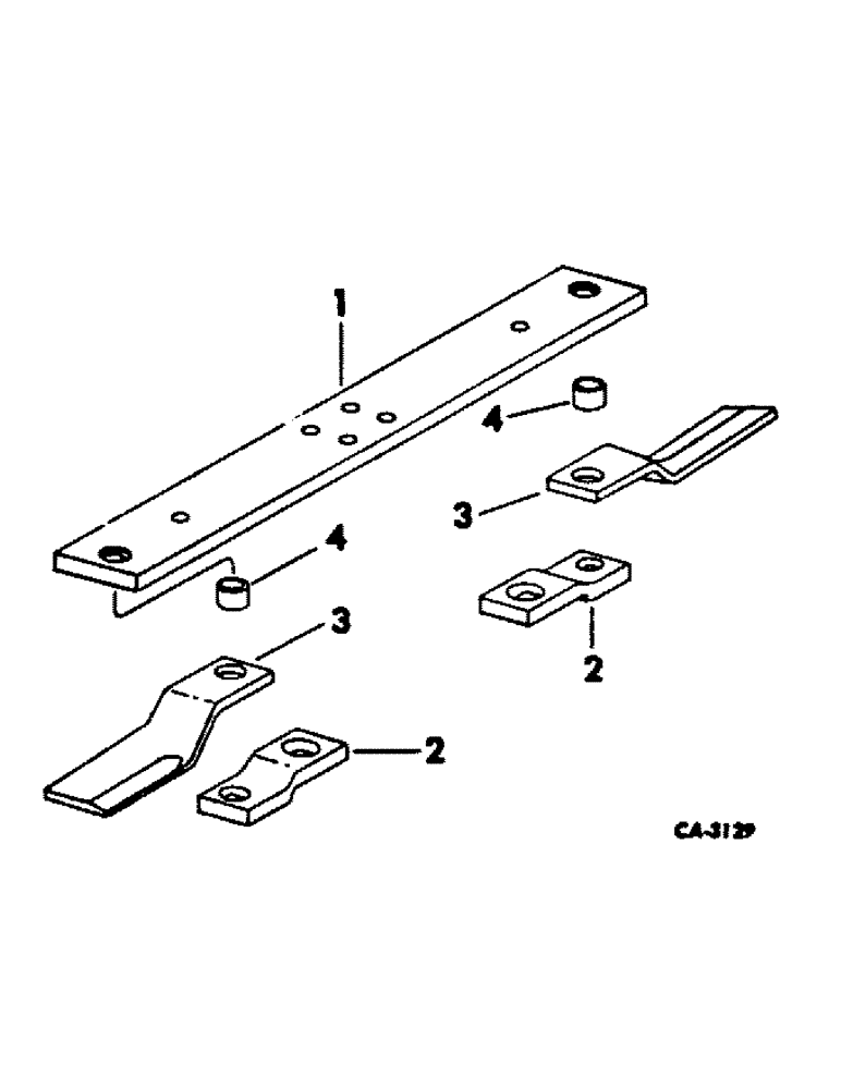 Схема запчастей Case IH 411 - (S-07) - ROTOR BAR AND BLADES, 1972 AND SINCE 