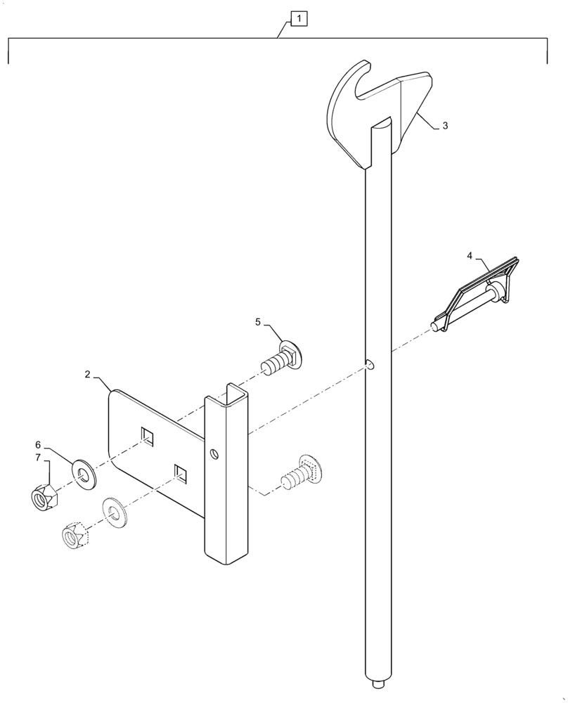 Схема запчастей Case IH 3162 - (88.058.20) - DIA KIT, CUTTERBAR LOCKOUT TOOL, FLEX (88) - ACCESSORIES