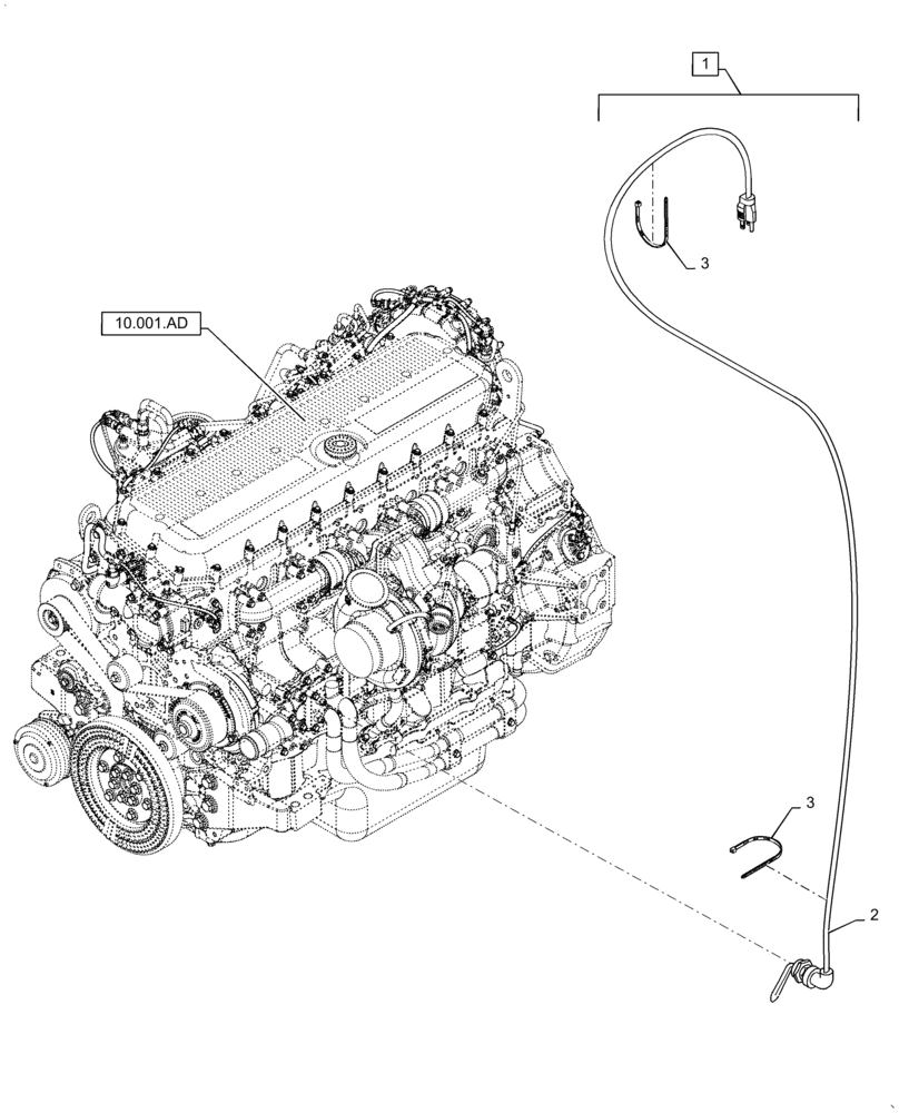 Схема запчастей Case IH 9240 - (88.100.55[05]) - DIA KIT, BLOCK HEATER (88) - ACCESSORIES