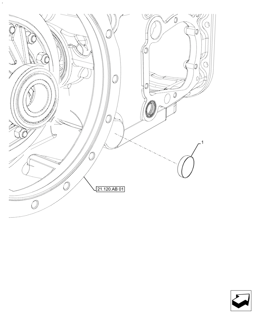 Схема запчастей Case IH FARMALL 110A - (35.100.BI[02]) - VAR - 390347 - LESS HYDRAULIC LIFT CYLINDER (35) - HYDRAULIC SYSTEMS