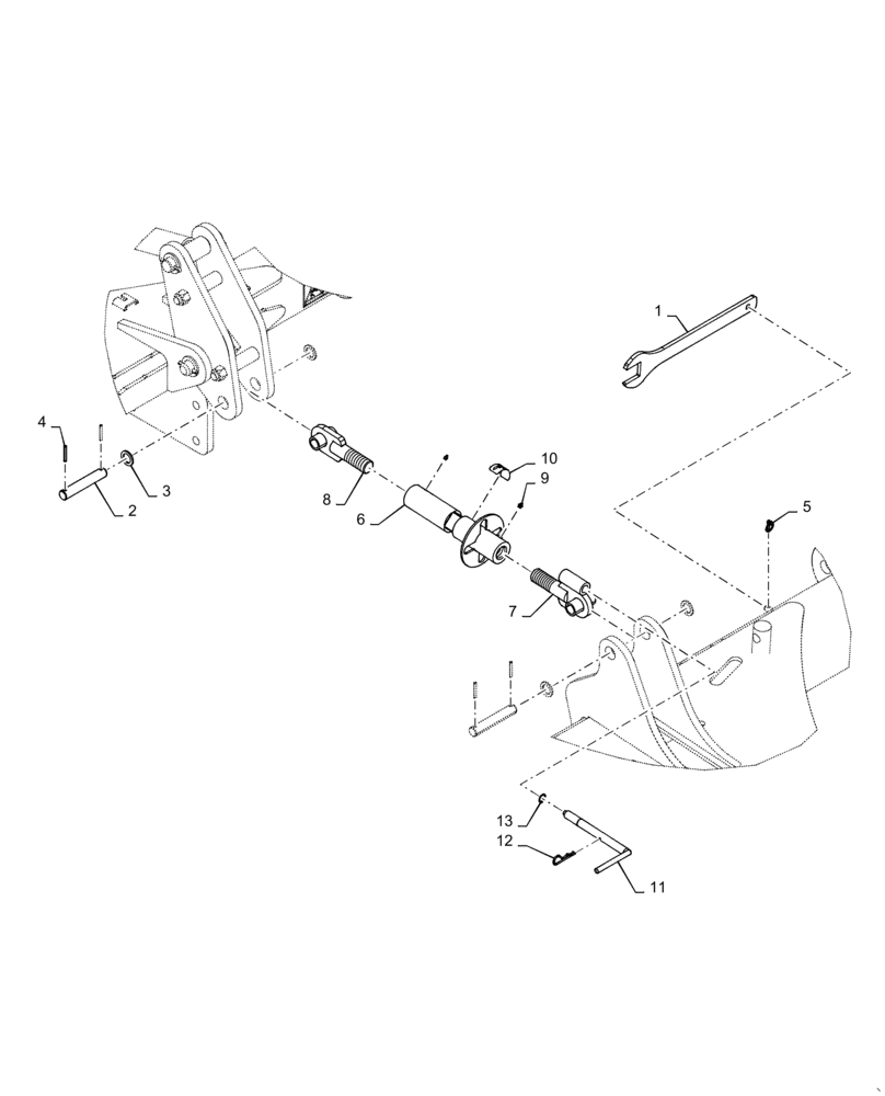 Схема запчастей Case IH TRUE-TANDEM 375 - (39.110.AM[01]) - TURNBUCKLE, LEVELING, MECHANICAL (39) - FRAMES AND BALLASTING