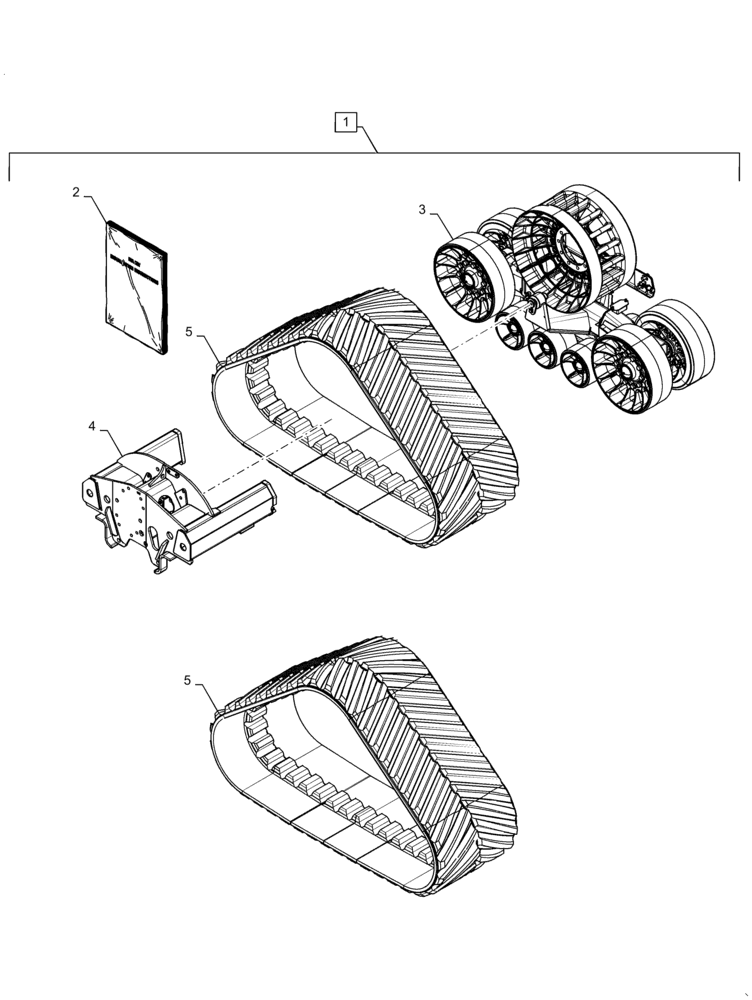 Схема запчастей Case IH 7240 - (88.100.48[01]) - DIA KIT, TRACK ASSY (88) - ACCESSORIES