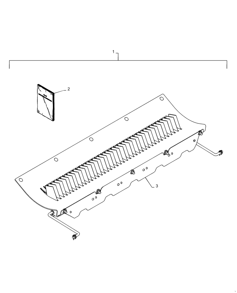 Схема запчастей Case IH 8240 - (88.100.73[02]) - DIA KIT, KNIFE ASSY, STATIONERY (88) - ACCESSORIES