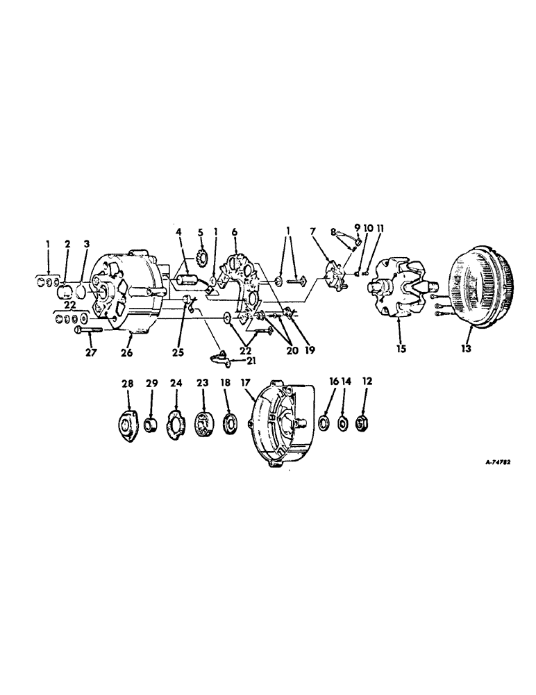 Схема запчастей Case IH 706 - (G-13) - ELECTRICAL SYSTEM, ALTERNATOR GENERATOR, DELCO REMY (06) - ELECTRICAL SYSTEMS