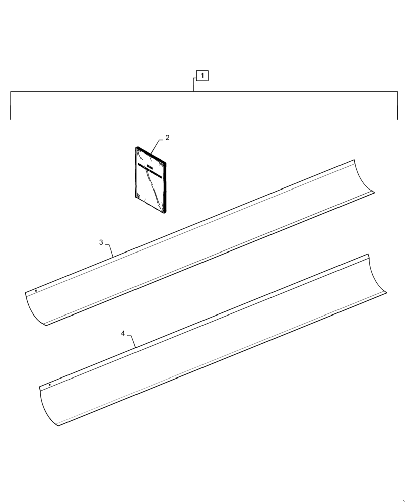 Схема запчастей Case IH 8240 - (88.100.80[11]) - DIA KIT, GRAIN TANK, LINER, TROUGH (88) - ACCESSORIES