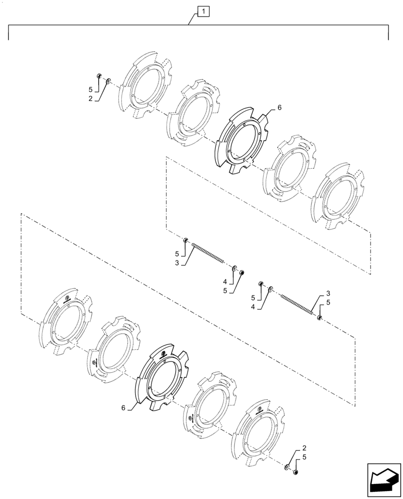 Схема запчастей Case IH 8240 - (88.100.44[02]) - DIA KIT, COUNTERWEIGHT (88) - ACCESSORIES