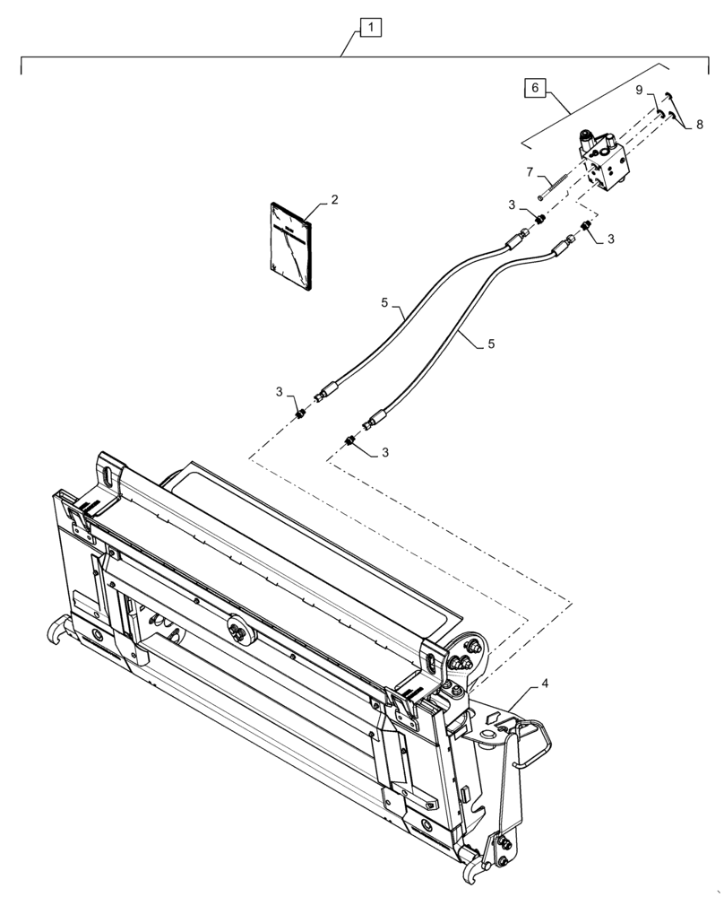 Схема запчастей Case IH 8240 - (88.100.60[03]) - DIA KIT, HYDRAULIC VALVE, FEEDER (88) - ACCESSORIES