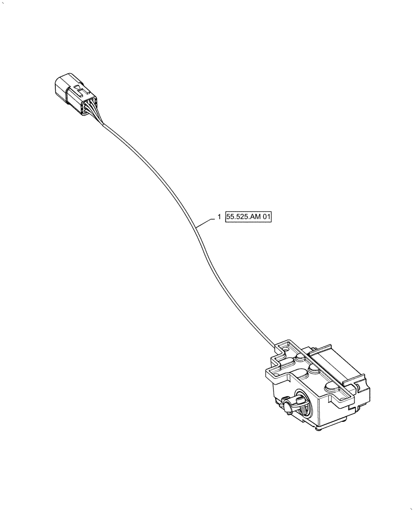 Схема запчастей Case IH FARMALL 50A - (55.525.AC[01]) - FOOT THROTTLE POSITION SENSOR (55) - ELECTRICAL SYSTEMS