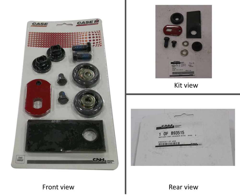 Схема запчастей Case IH 8309 - (3-12.01) - KIT HAY HEADER ROTOR (58) - ATTACHMENTS/HEADERS