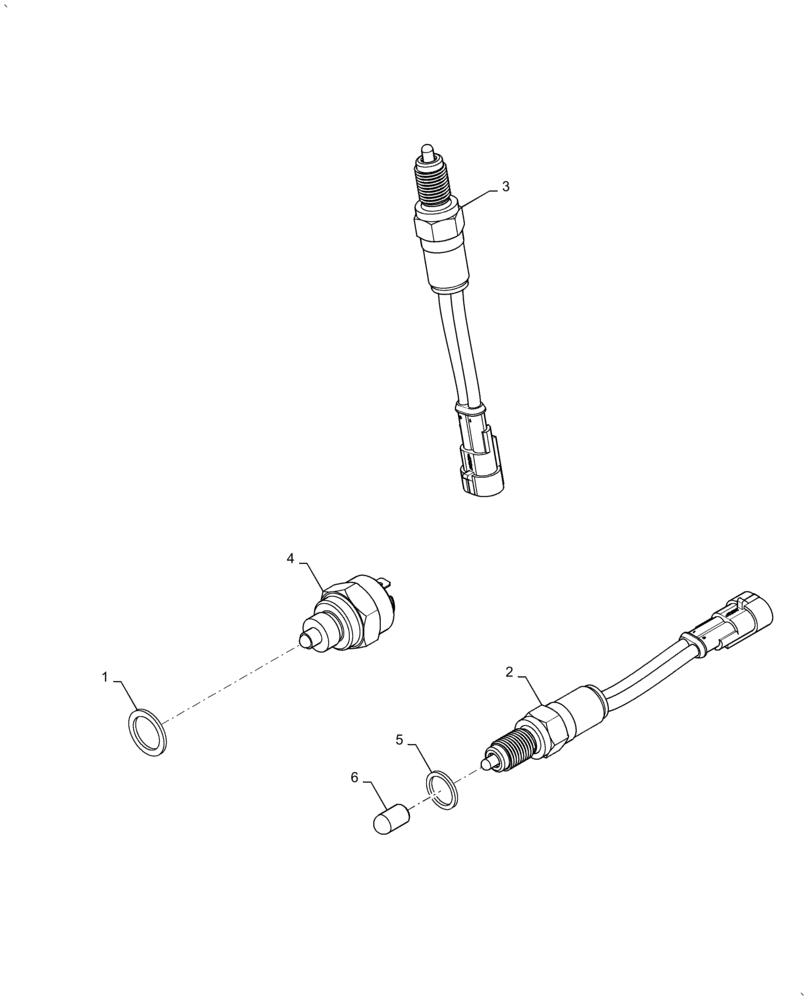 Схема запчастей Case IH FARMALL 70A - (55.525.AT[01]) - DIAGNOSTIC SWITCH (55) - ELECTRICAL SYSTEMS