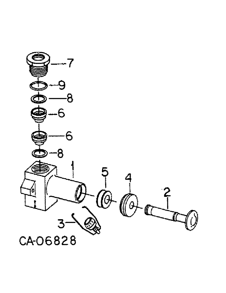 Схема запчастей Case IH 886 - (12-15) - POWER, HAND PRIMER VALVE PUMP, 866 WITH D-358 ENGINE Power