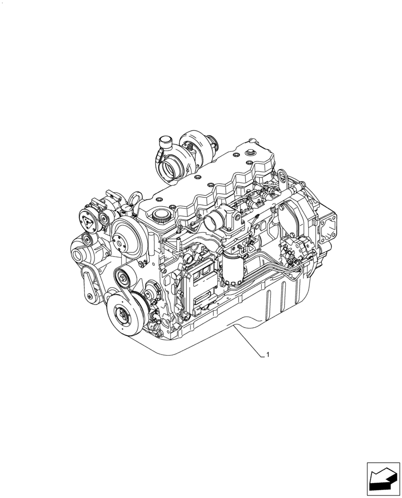 Схема запчастей Case IH F4HE9687M J106 - (10.001.AD) - ENGINE (10) - ENGINE