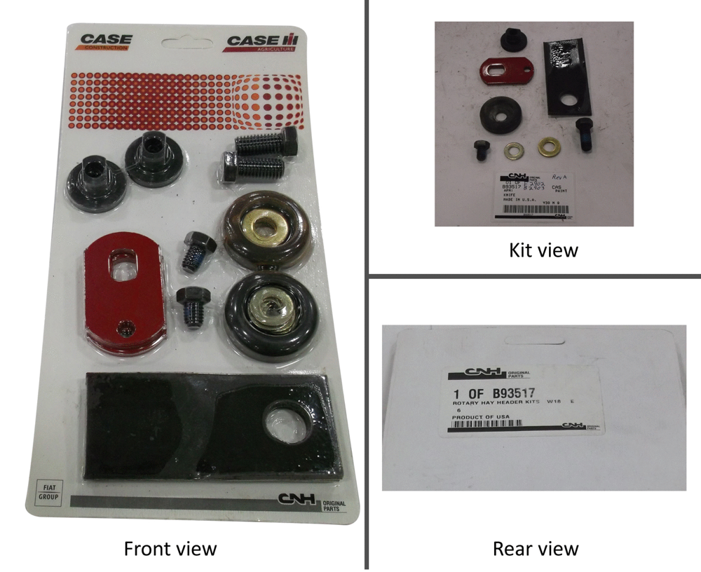 Схема запчастей Case IH 8309 - (3-12.03) - KIT HAY HEADER ROTOR 11DEG CCW (58) - ATTACHMENTS/HEADERS