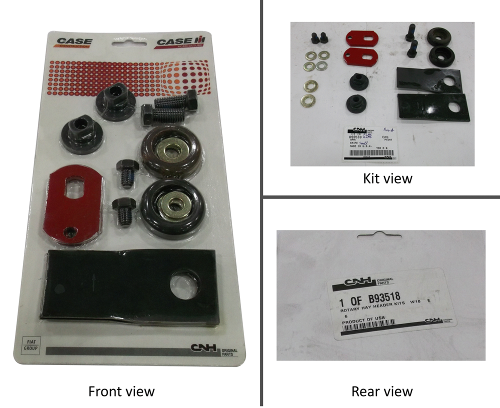 Схема запчастей Case IH 8309 - (3-12.04) - KIT HAY HEADER ROTOR 11DEG CW (58) - ATTACHMENTS/HEADERS