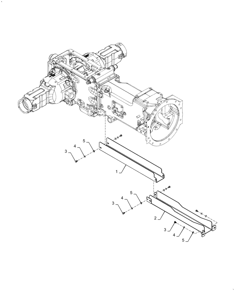 Схема запчастей Case IH FARMALL 50A - (21.140.AS[01]) - TRANSMISSION SHAFT COVER (21) - TRANSMISSION