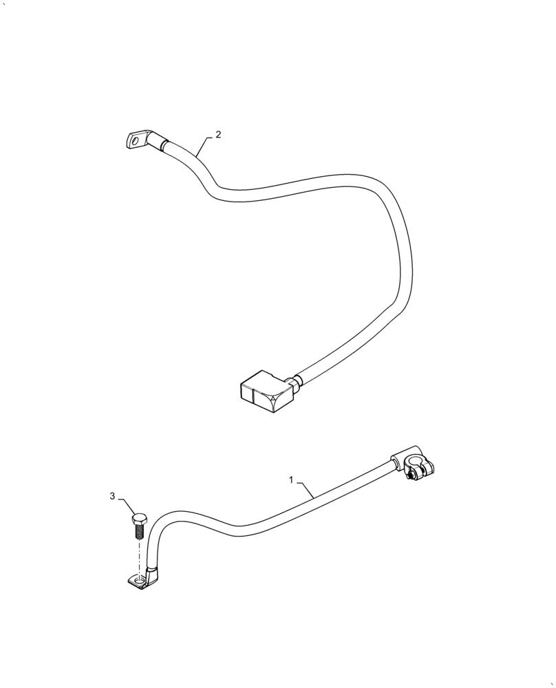 Схема запчастей Case IH FARMALL 50A - (55.201.AU[01]) - STARTER CABLES (55) - ELECTRICAL SYSTEMS