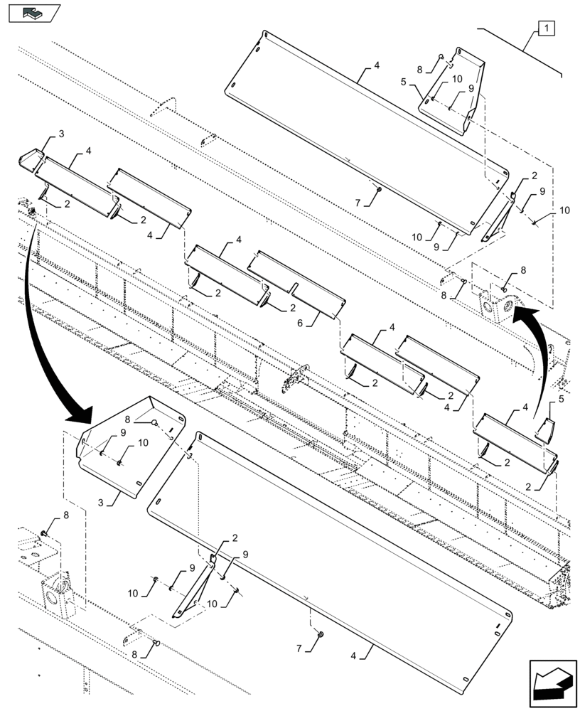 Схема запчастей Case IH 3050-41FT - (88.058.073) - DIA KIT: BACKSHEET EXTENSION (88) - ACCESSORIES