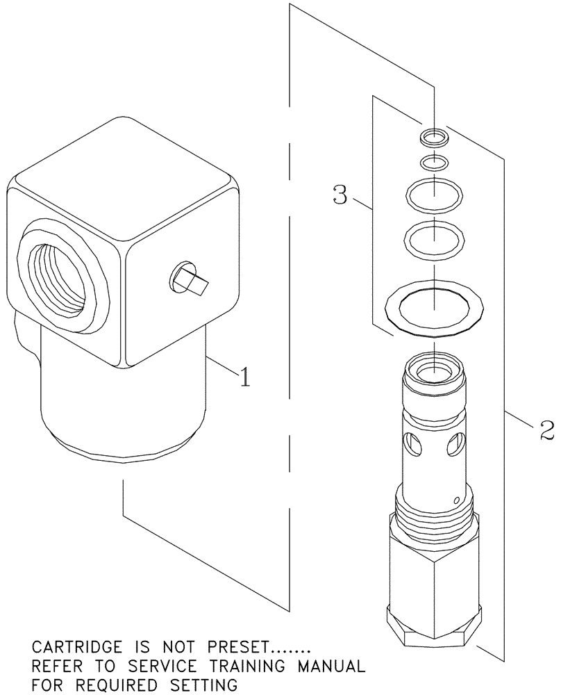 Схема запчастей Case IH 7700 - (B05[06]) - HYDRAULIC RELIEF VALVE Hydraulic Components & Circuits