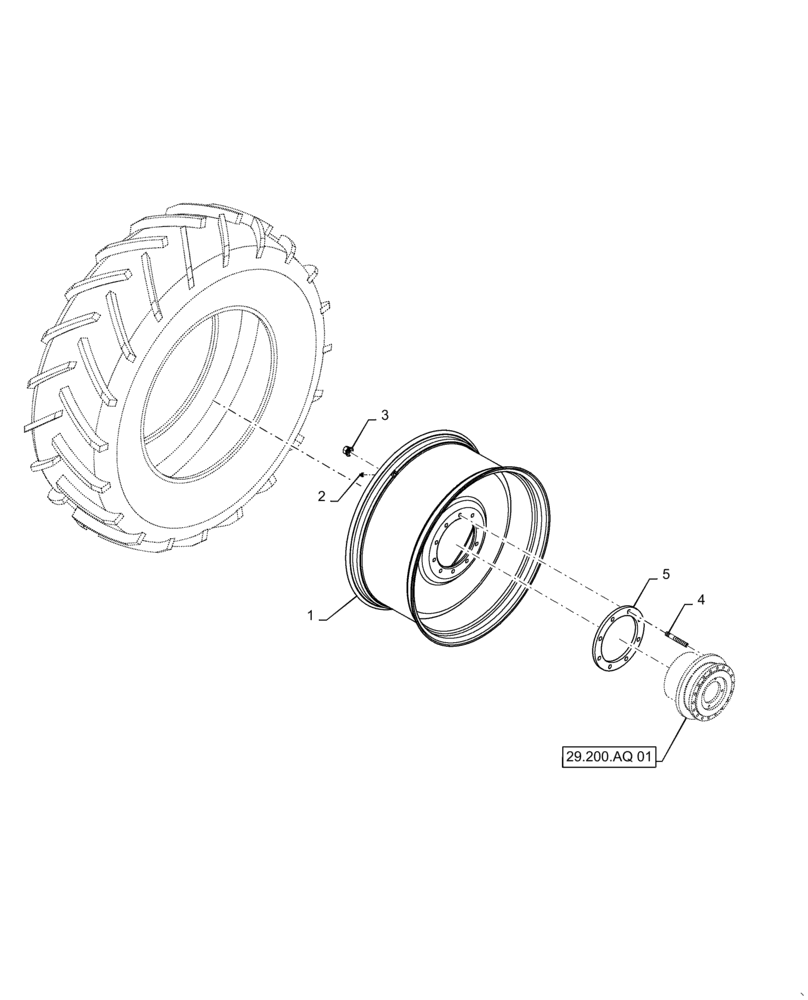 Схема запчастей Case IH PATRIOT 4440 - (44.511.AE [01]) - WHEELS (44) - WHEELS