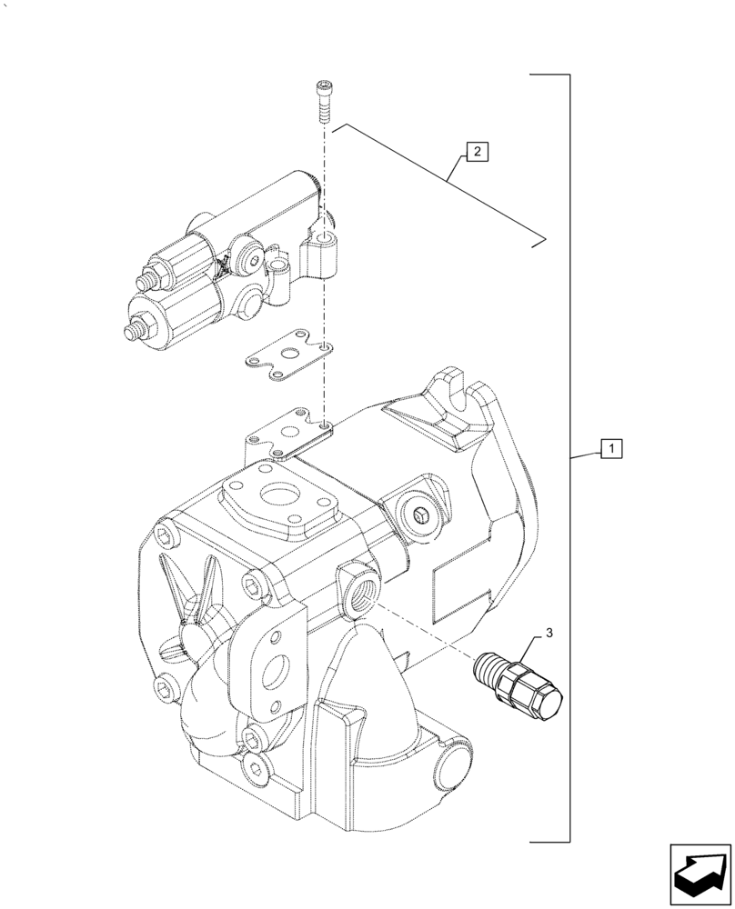 Схема запчастей Case IH PUMA2104 - (35.106.AD[01]) - VAR - 391161, 758056 - HYDRAULIC PUMP, COMPONENTS, POWERSHIFT (35) - HYDRAULIC SYSTEMS