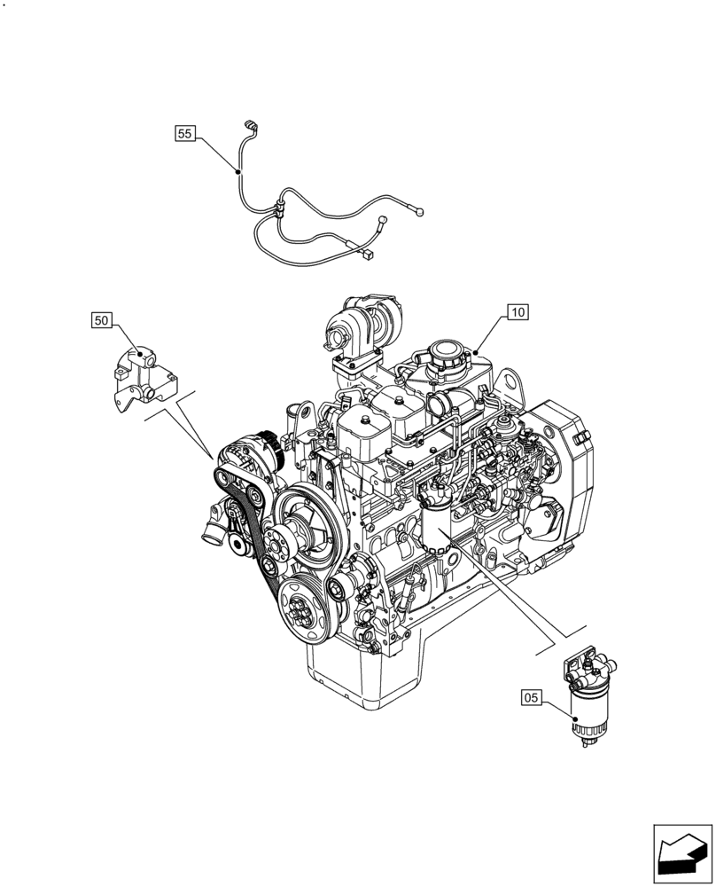 Схема запчастей Case IH F4GE9484A J613 - (00.000.00) - PICTORIAL INDEX - MAIN SECTION (00) - GENERAL & PICTORIAL INDEX