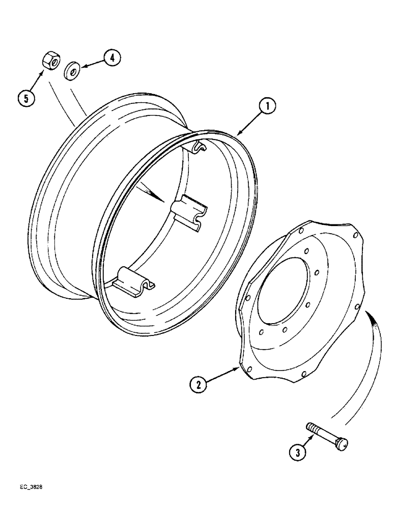 Схема запчастей Case IH 3220 - (5-056) - FRONT WHEELS - CAN - AM (05) - STEERING