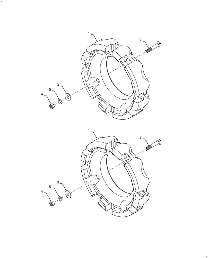 Схема запчастей Case IH FARMALL 50A - (44.520.AB[03]) - REAR WHEEL ASSY (44) - WHEELS