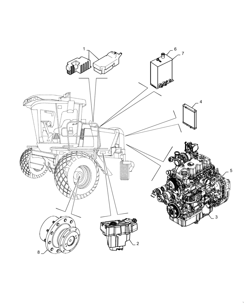 Схема запчастей Case IH WD2504 - (05.100.03[02]) - CAPACITIES (05) - SERVICE & MAINTENANCE