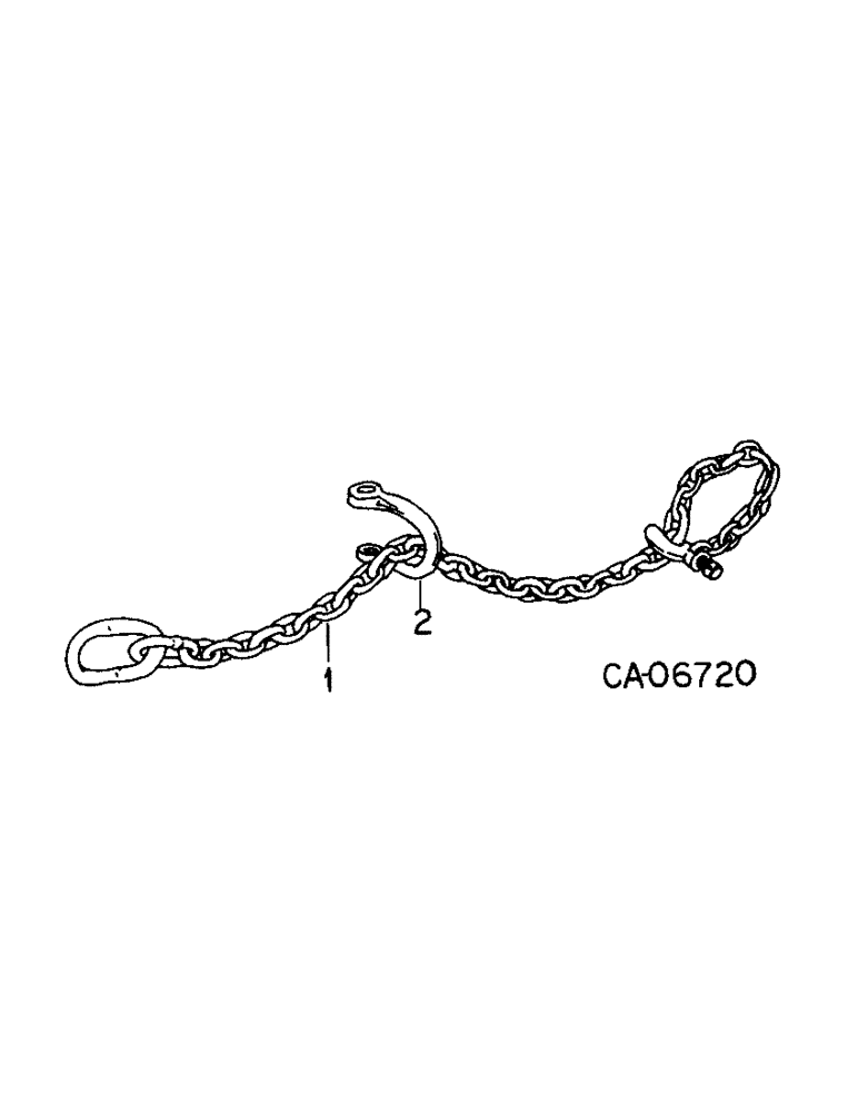 Схема запчастей Case IH 425 - (A-02[A]) - SAFETY CHAIN 